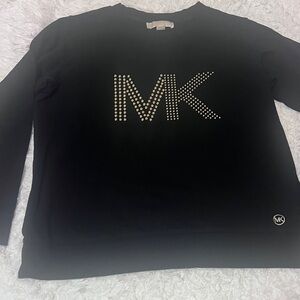 Michael Kors Black Studded Logo Sweatshirt